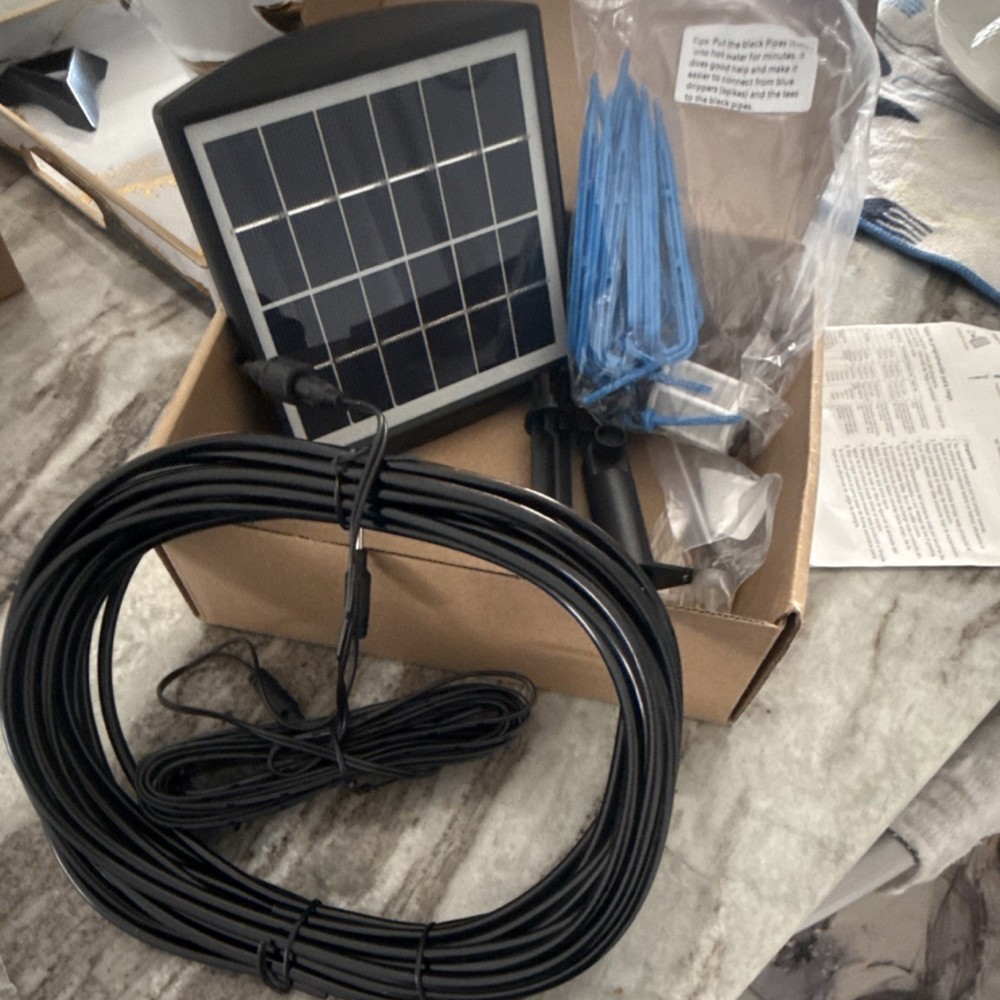 Solar Powered Automatic Drip Irrigation Kit for Balcony Pots, 10 Emitters