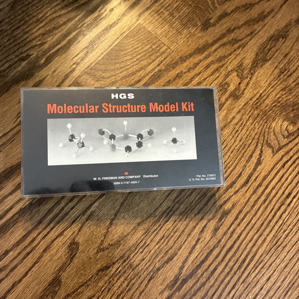 Molecular Structure Model Kit Organic Chemistry 2001 WH Freeman Co.