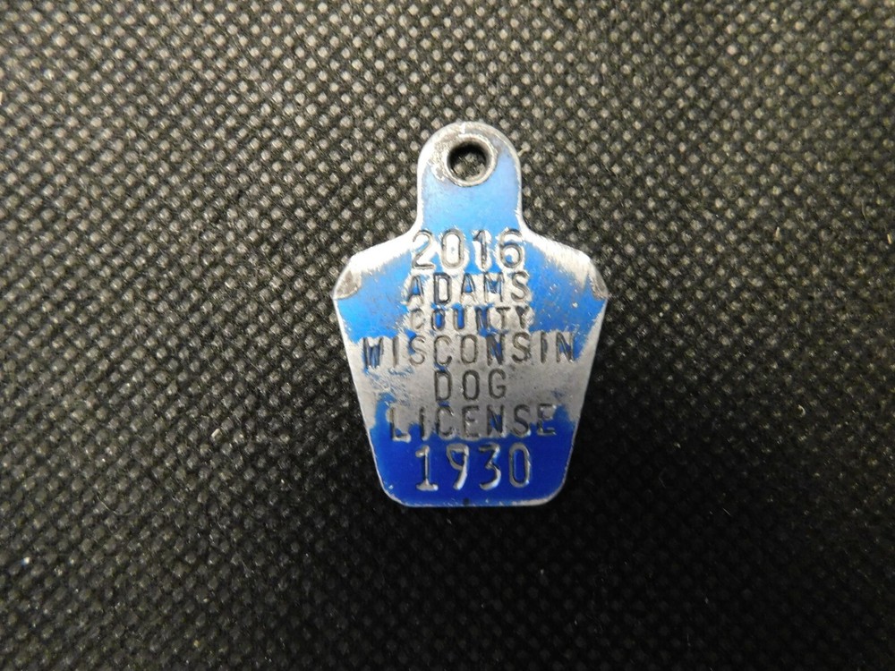 2016 ADAMS WI DOG LICENSE DOG TAG!  e1069UCX