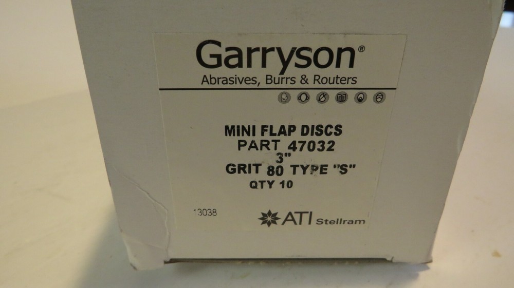 10 PACK BOX MINI FLAP DISCS 80 GRIT 3" S-TYPE ZIRCONIA
