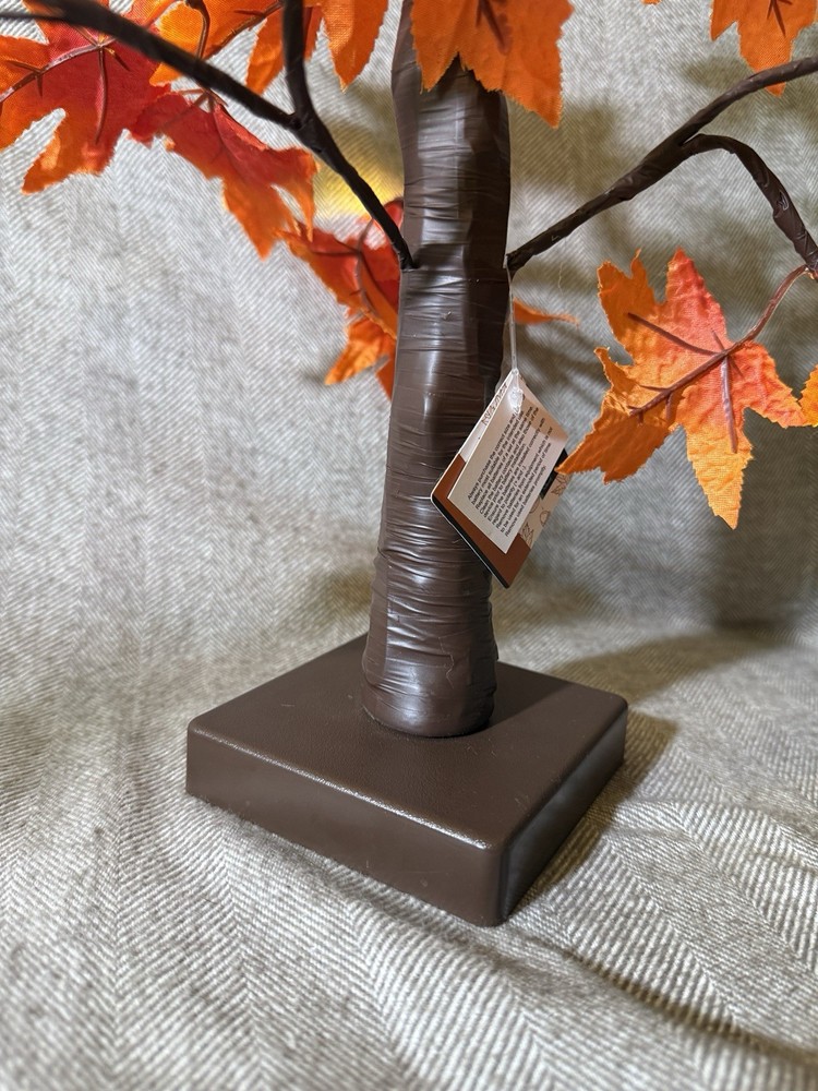 Light Up Autumn / Fall Maple Tree Tabletop Decor, 16"