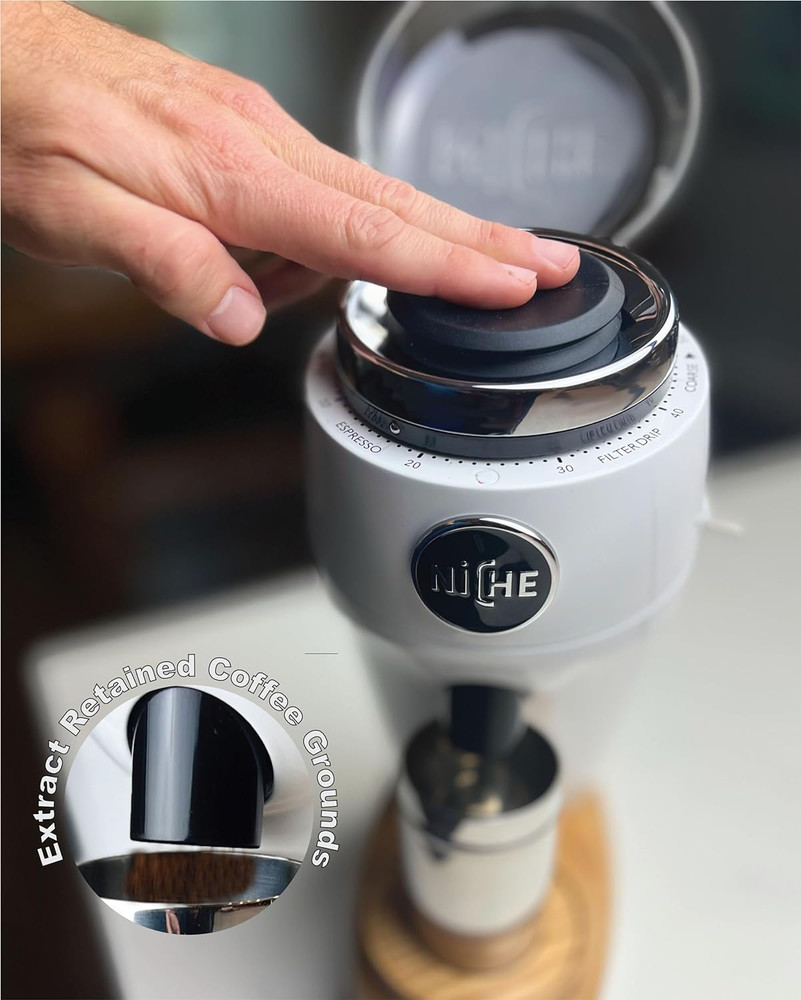 Silicone Retention Bellow Compatible with Niche Zero/Duo Coffee Grinder - Black
