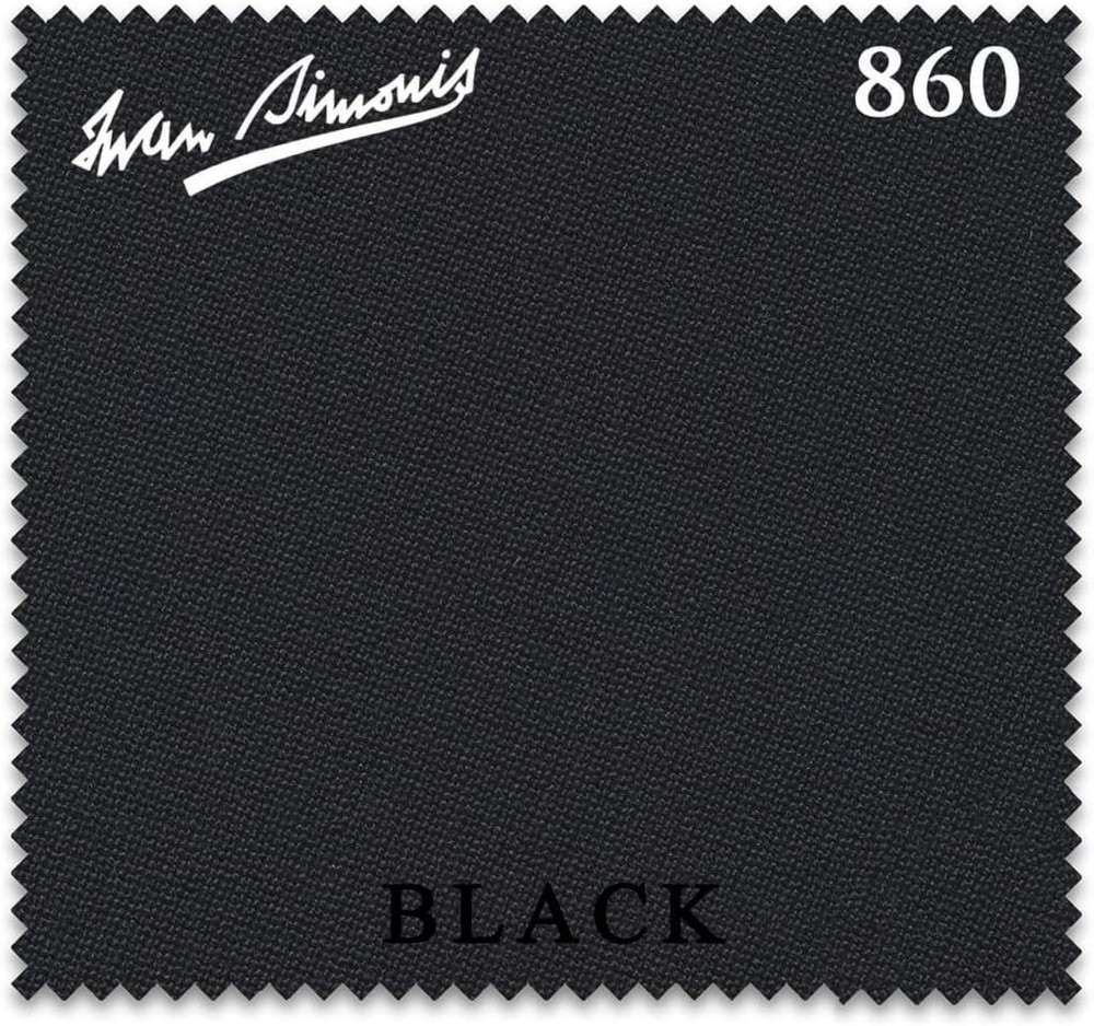 Simonis 860 Pool Table Cloth -Black 8FT