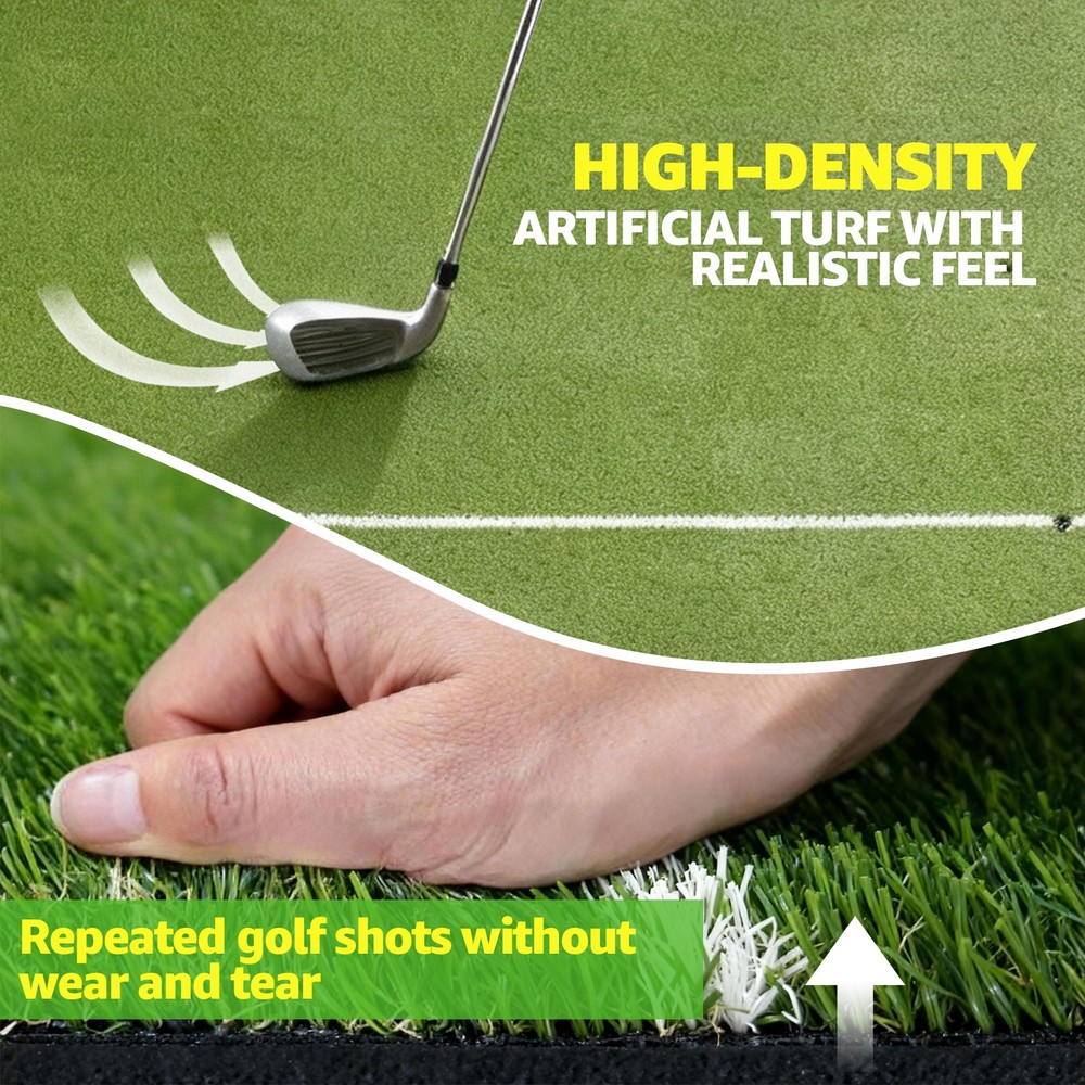 Golf Practice Hitting Mat Premium Turf , 5 x 4 FT 26mm