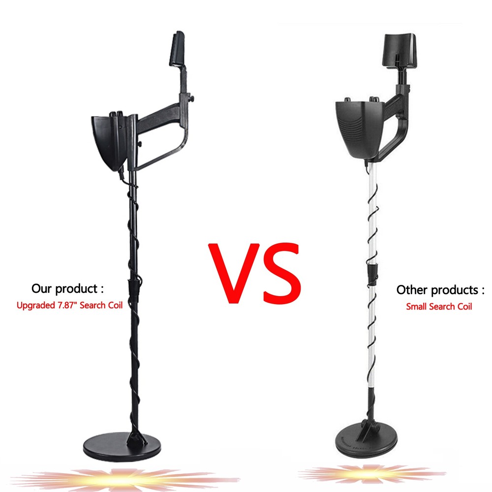Metal Detector 7.8" Hunter Deep Sensitive Come With Shovel`