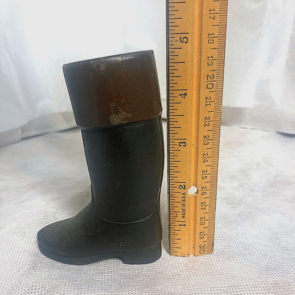 Vintage Miniature Cast Iron Riding Boot