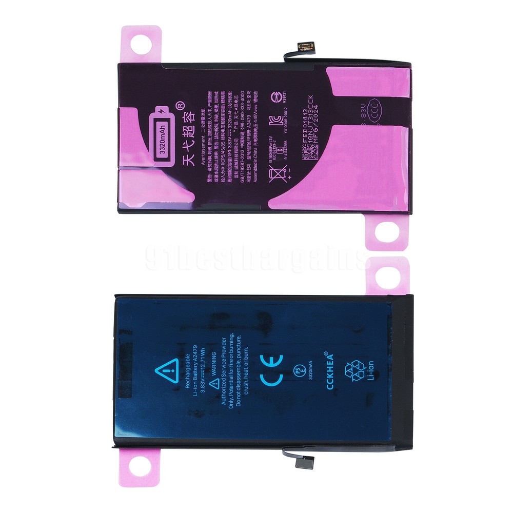 For Premium Apple iPhone 12 Battery Internal Replacement 3320mAh + Tool Adhesive