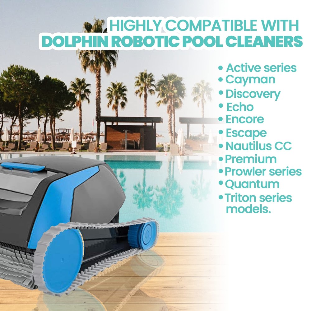 2-Pack Replacement Gray Tracks for Robotic Pool Cleaners Fits Part 9983152-R2