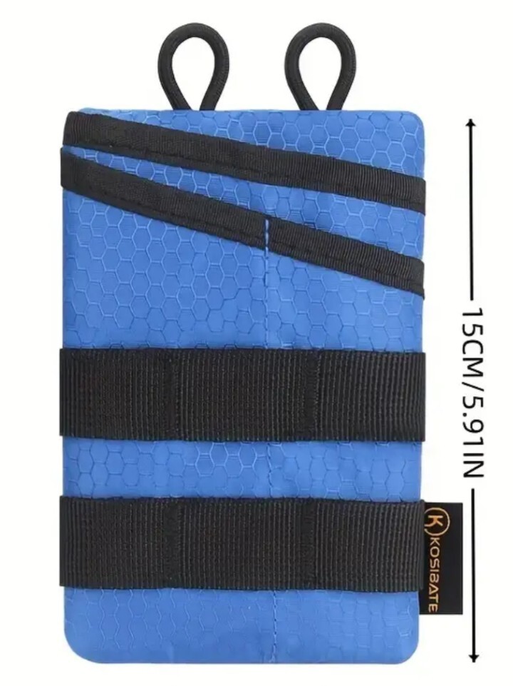 Blue Patterned EDC Pocket Organizer