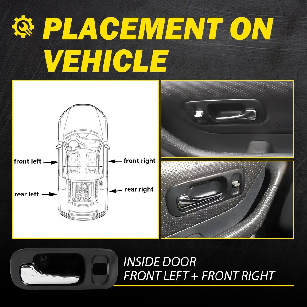 Inside Front Interior Inner Door Handle Passenger Driver 97-01 Side for CR-V CRV