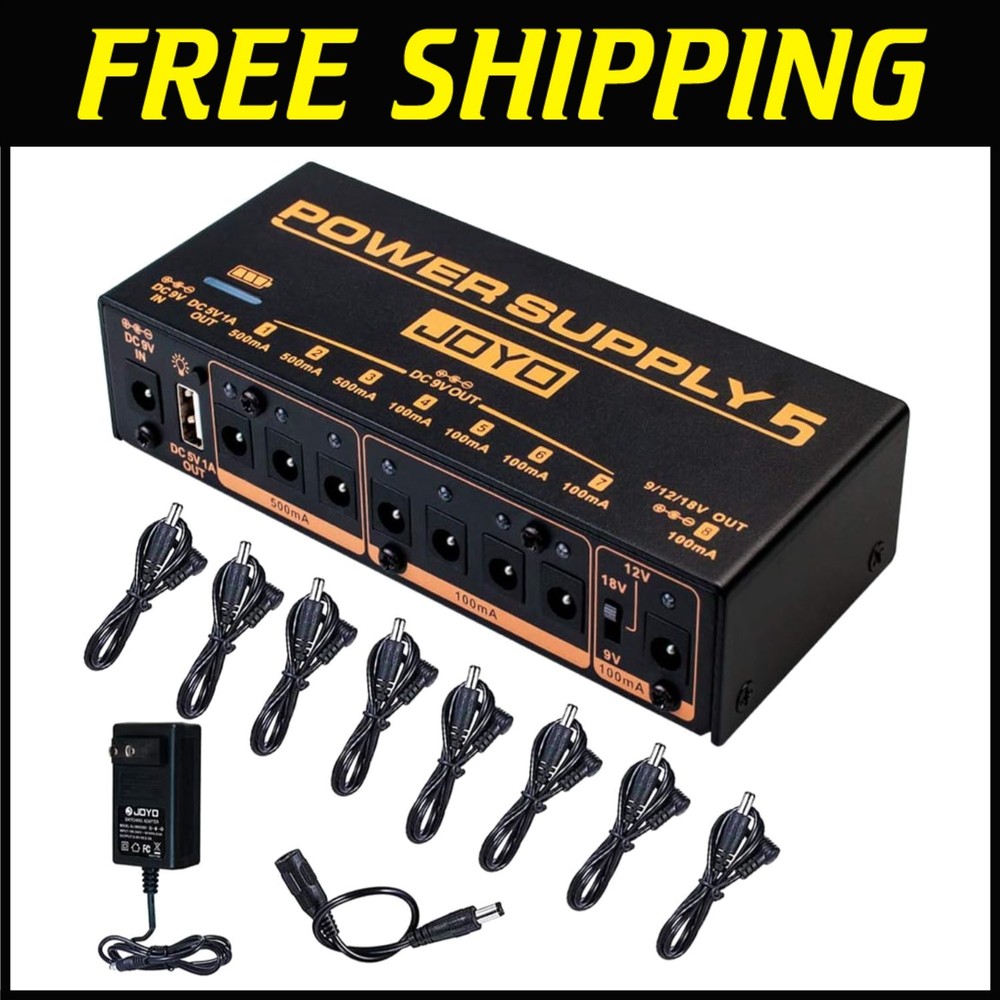 Battery-Powered Guitar Effect Pedal Supply
