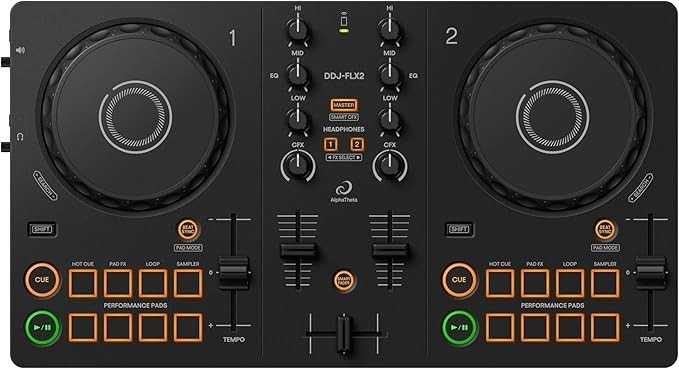 Pioneer DJ AlphaTheta DDJ-FLX2 Compact 2-Channel DJ Controller