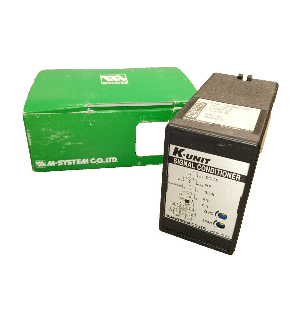 NEW M-SYSTEM KVS-16Z-B K-UNIT SIGNAL TRANSMITTER CONDITIONER