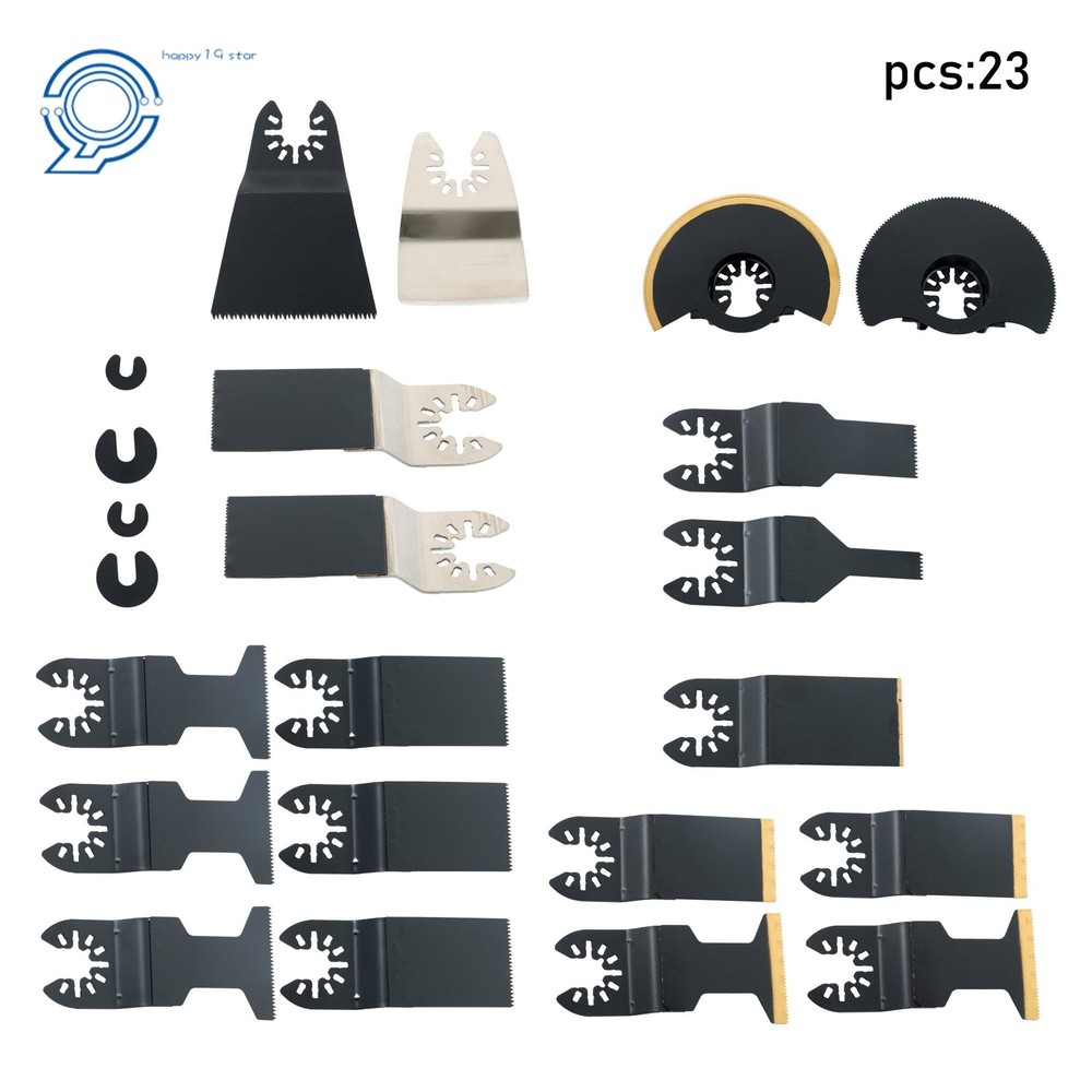 Titanium & Carbide Multitool Blades Kit 23 PCS Oscillating Multitool Blades