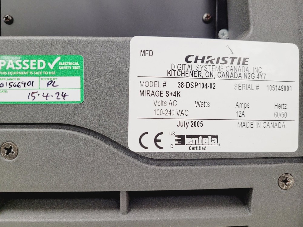 Christie Mirage S+4K Commercial Projector