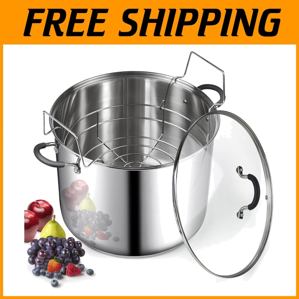 Stainless Steel Water Bath Canner 20 Quart