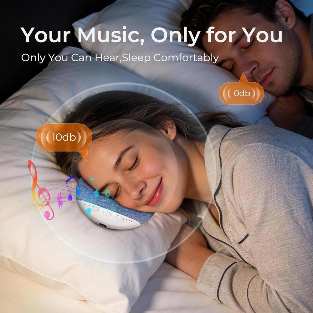 Under Pillow Speaker For Sleeping Bone Conduction Speaker With White Noise Timer