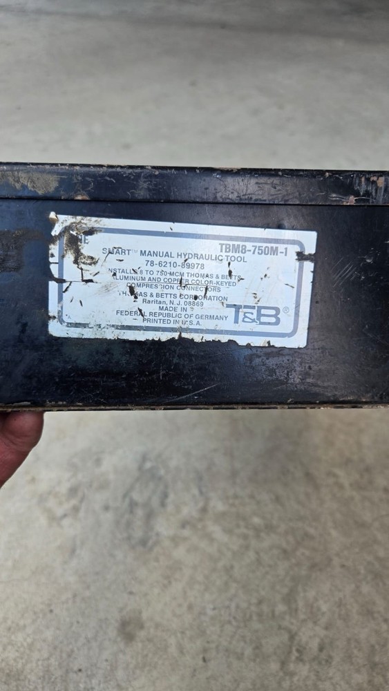 manual hydraulic tool TMB8