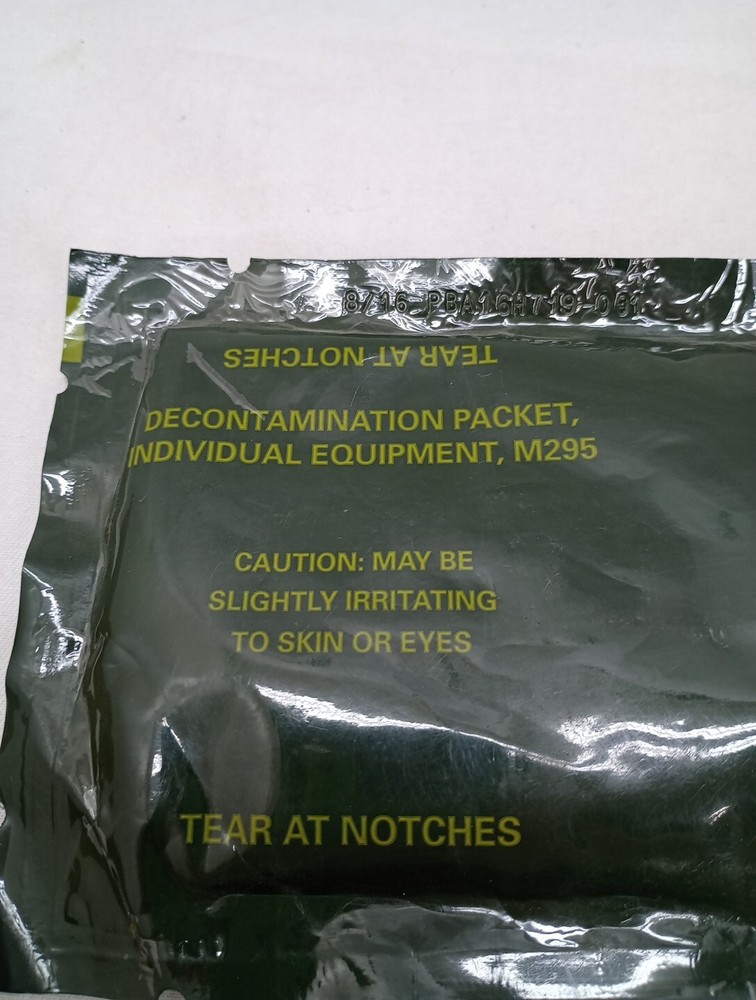 Decon packet, M295 individual decon , surplus military