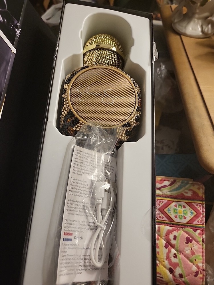 Jessica Simpson Microphone Bling Edition - Wireless Bluetooth For Karaoke