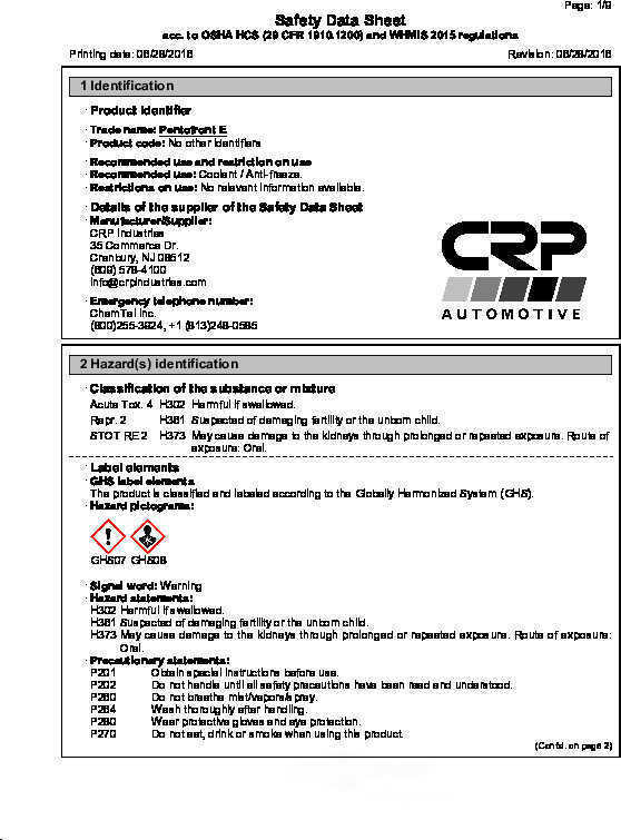 Engine Coolant / Antifreeze CRP 8113106
