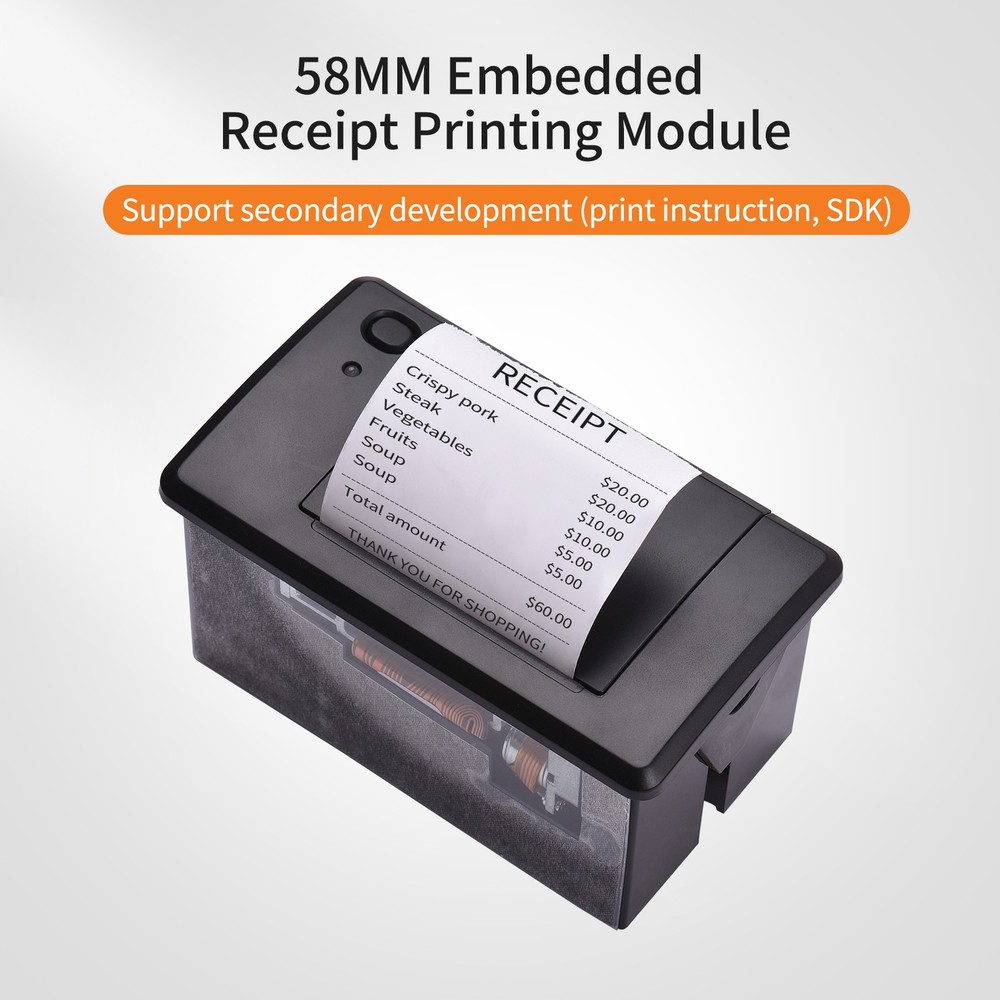58MM Embedded Thermal Receipt Printer Module SelfService Terminal Cash Register