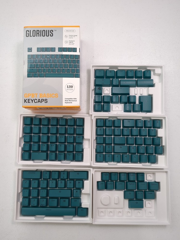 Glorious - GPBT Basics Universal Keycap Set Compatible with Most 100% 85% 80% TK