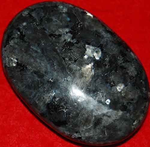 Larvikite Soap-Shaped Palm Stone #13
