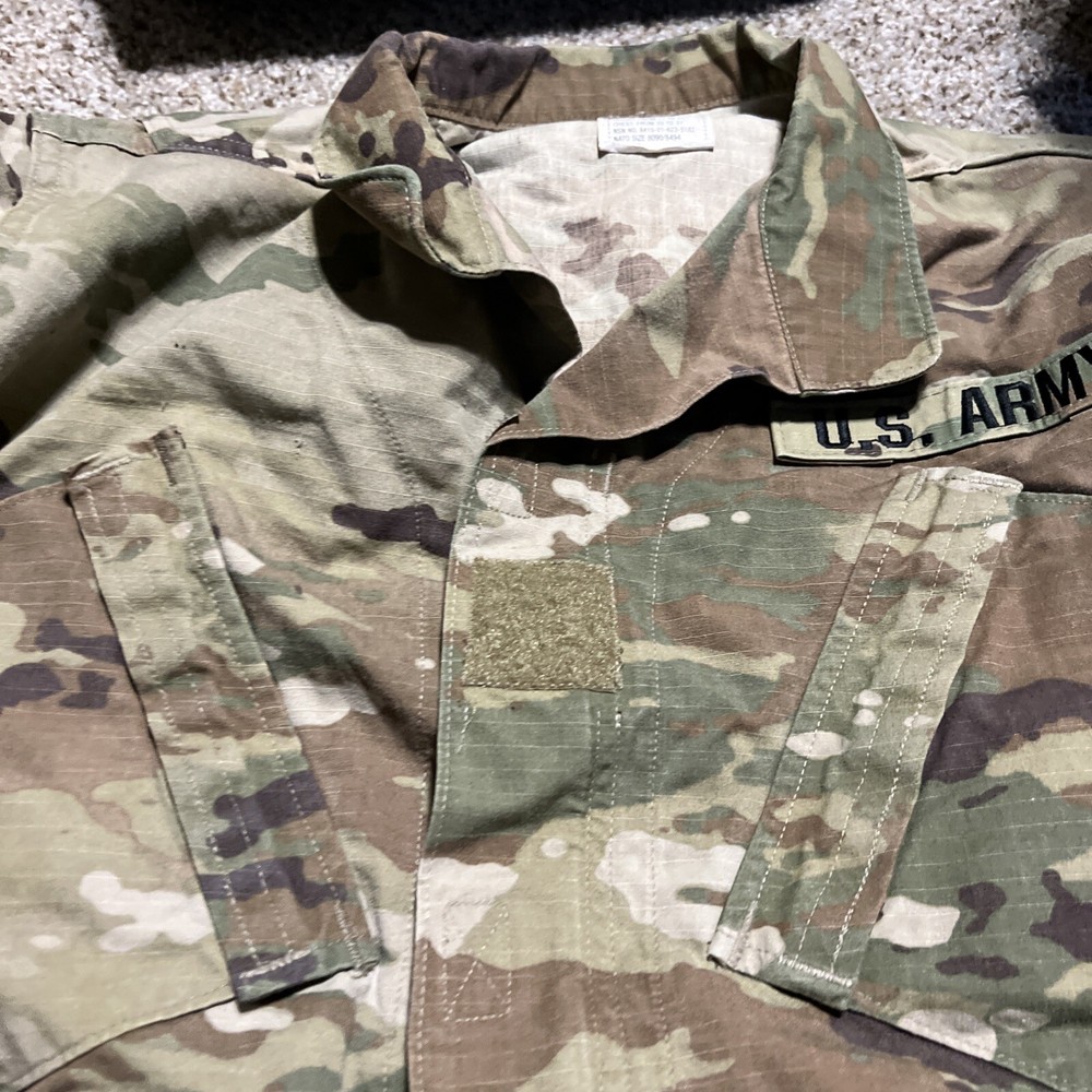 OCP Multicam Camouflage Army Combat Coat Jacket Small Long
