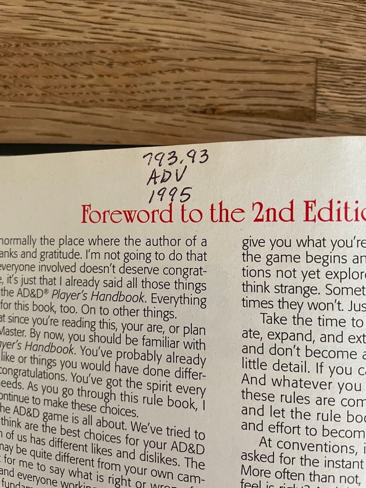 Dungeon Master Guide 2160, Advanced Dungeons & Dragons