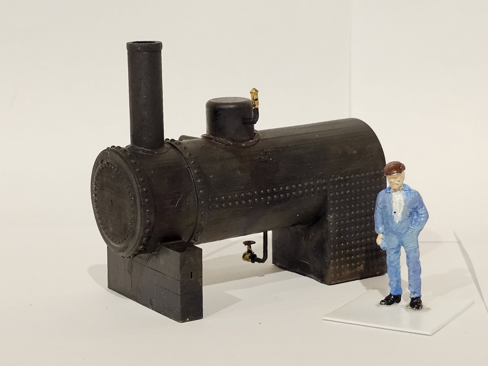 O Scale Horizontal Boiler - 3D Printed