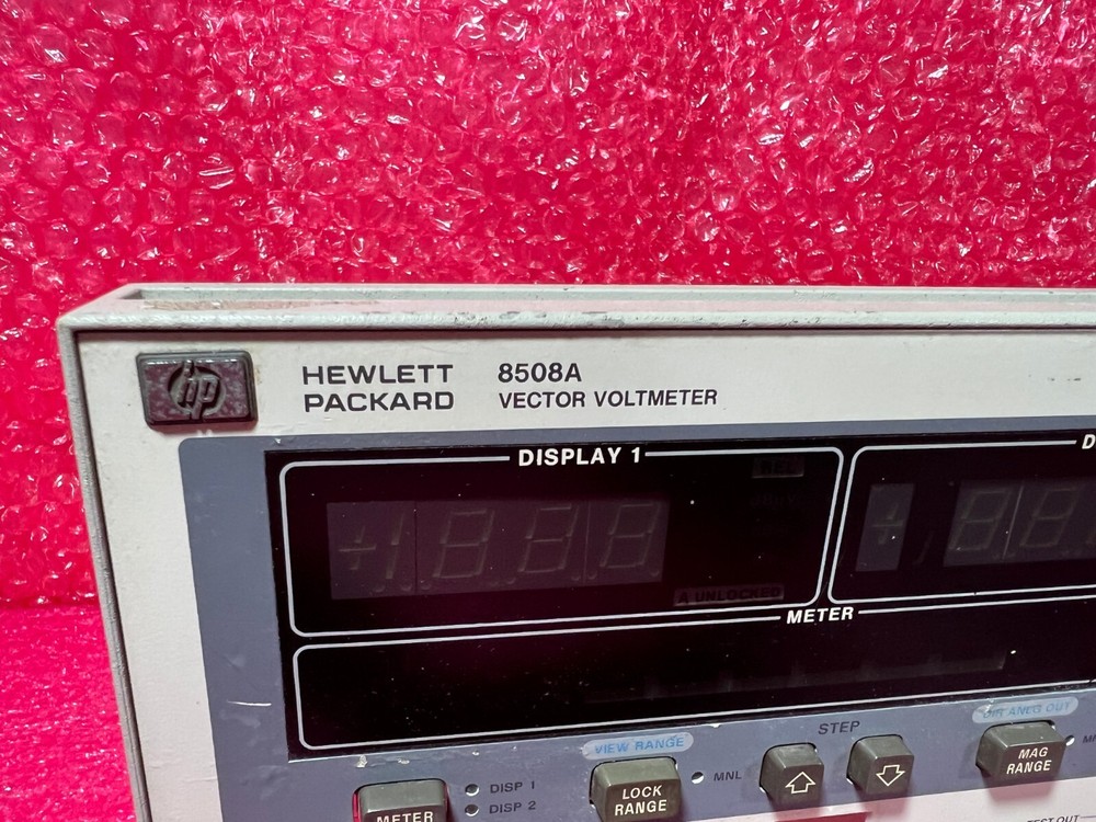 HP Front Panel 8508A Vector Voltmeter