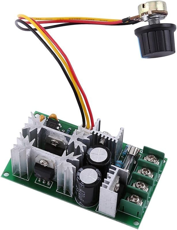 Compact 20A PWM DC Motor Speed Controller | 10V-60V High Efficiency Module
