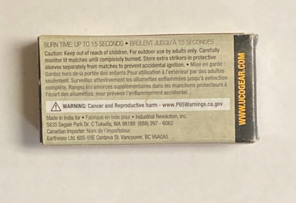 (25-Pk) UCO Gear Stormproof Matches
