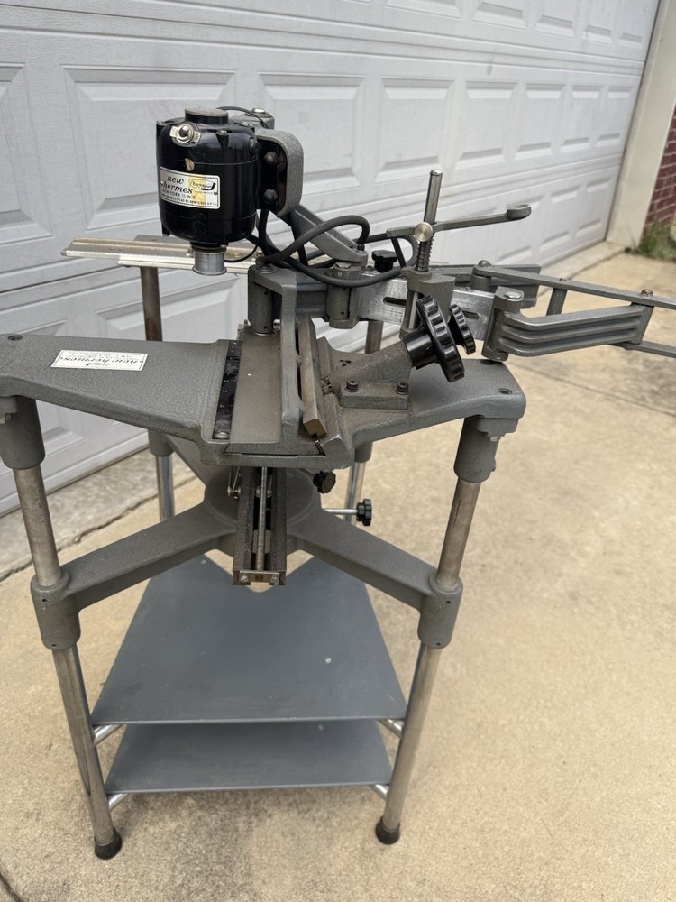 Large Hermes Engraving Machine On Stand
