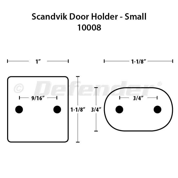 Scandvik 10008P Door Holder, Small
