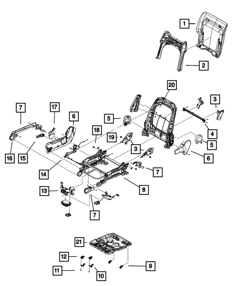 Genuine Mopar Connector Bracket 68214371AB