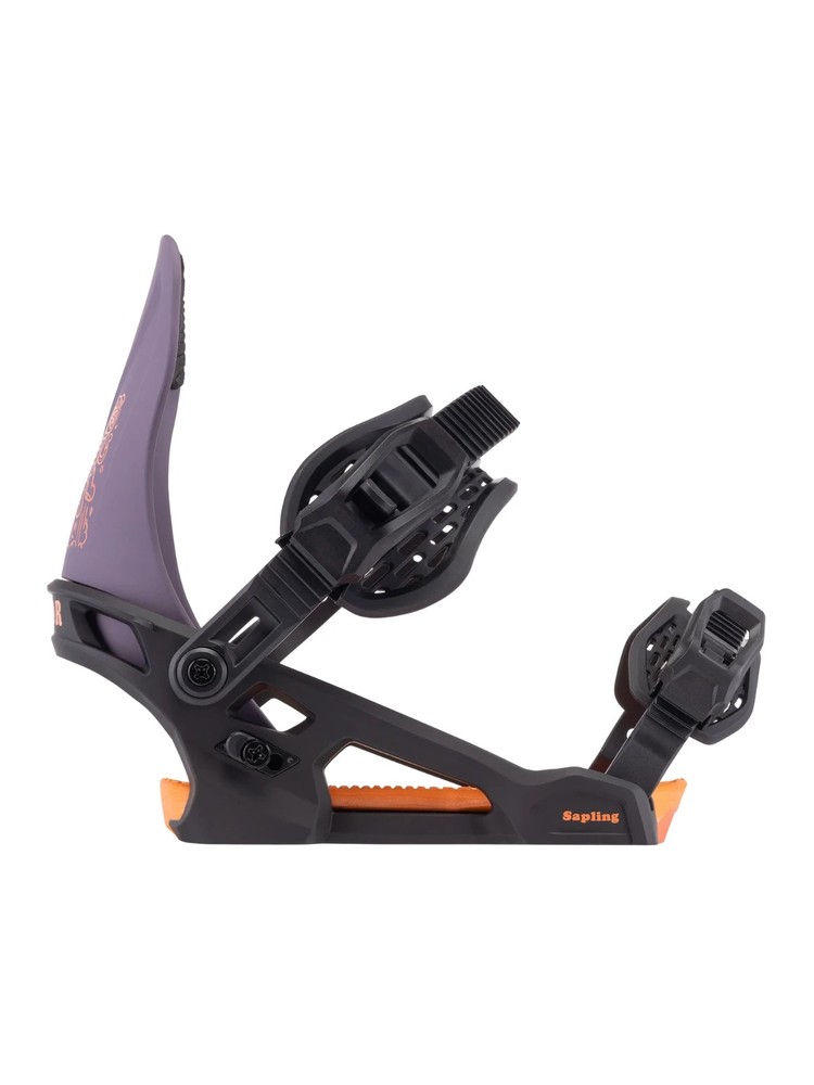 Arbor Sapling Snowboard Bindings - Kids - 2026 - Small / Black/Violet