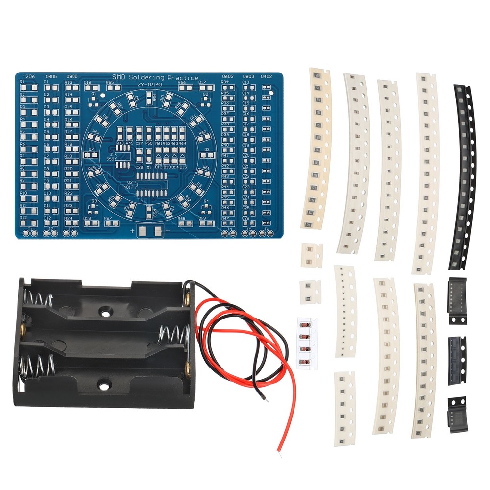 1Set Soldering Practice Board PCB Board Electronics Kit Prototype DIY Welding