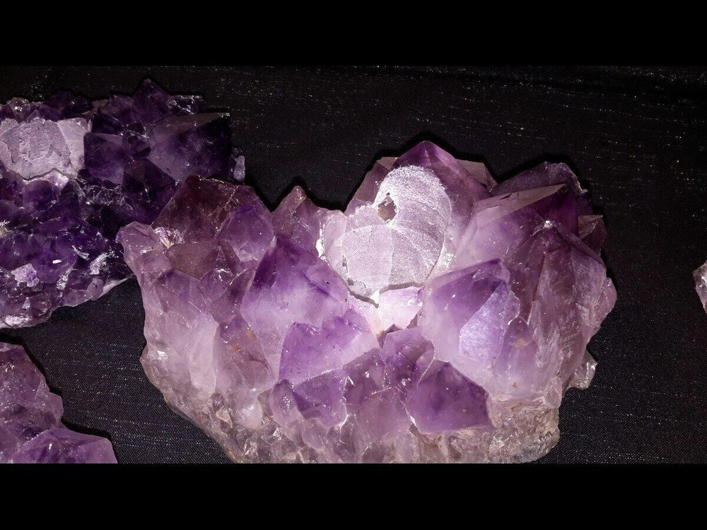 Amethyst Crystal Cluster Tea Light Candle Holder