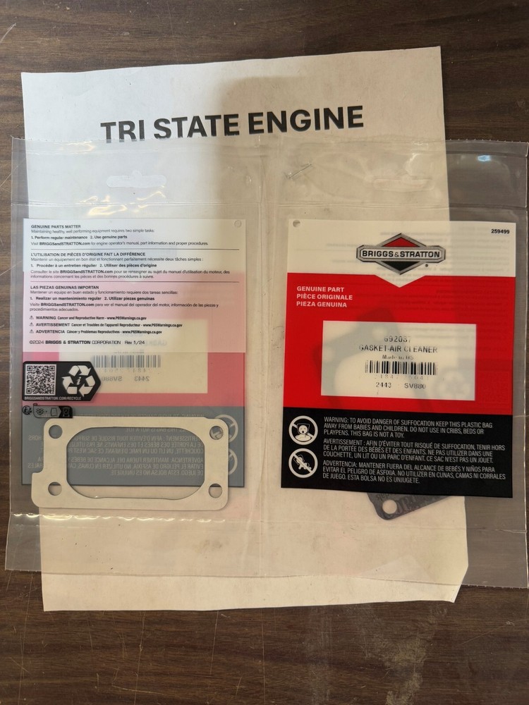 692087 GASKET AIR CLEANER