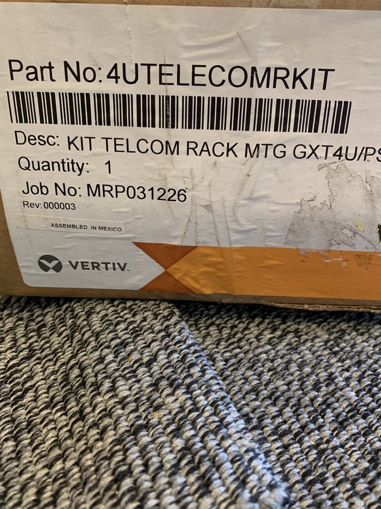 Liebert 4U Center Mount Bracket 4UTELECOMRKIT