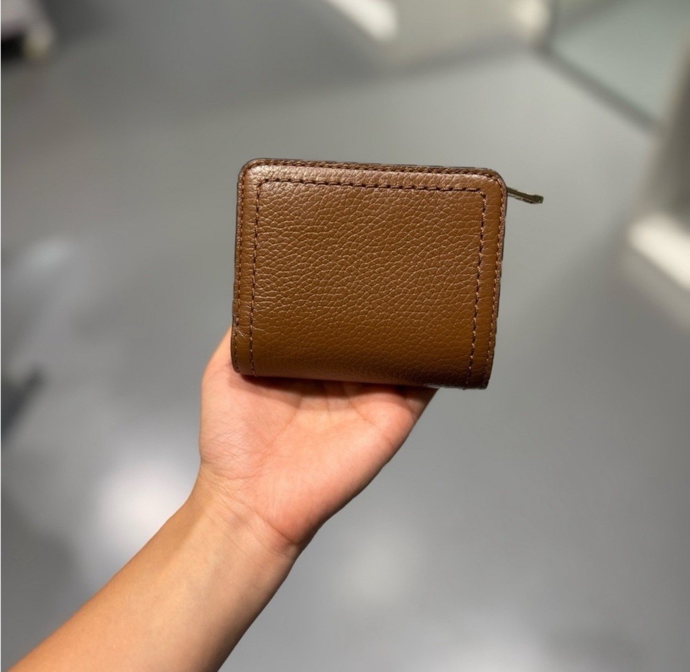 NWT Marc Jacobs Groove Mini Compact Wallet -cognac