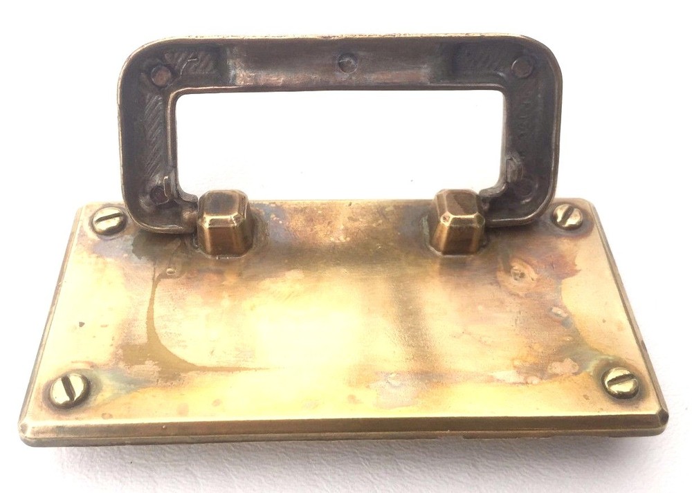 Brass Antique Hardware Arts & Crafts Mission Handle drawer pull 4"centers