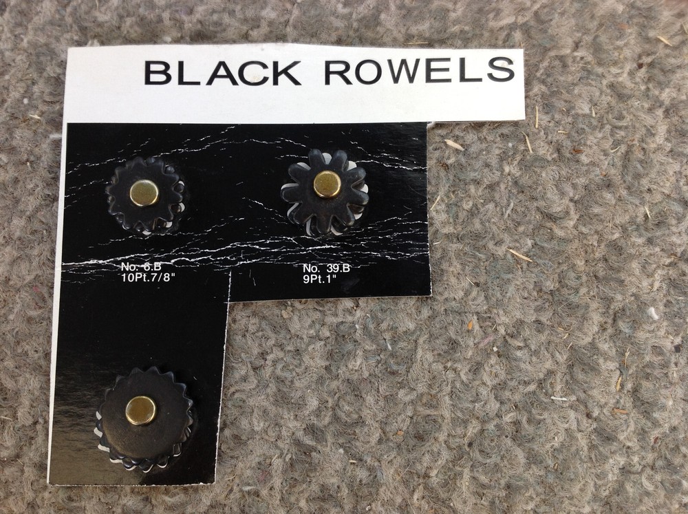 Black Rowels 3 Pair