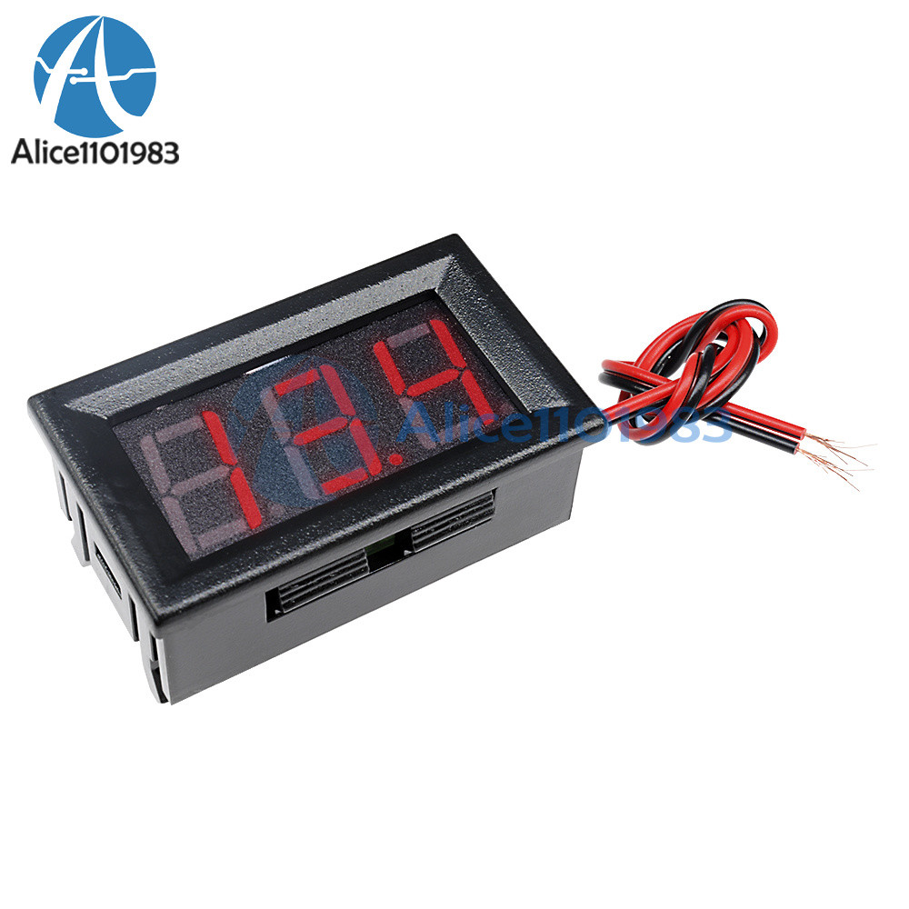 0.56" DC4.5-30V Voltmeter LED Panel Three Digital Display Volt Voltage Meter Red