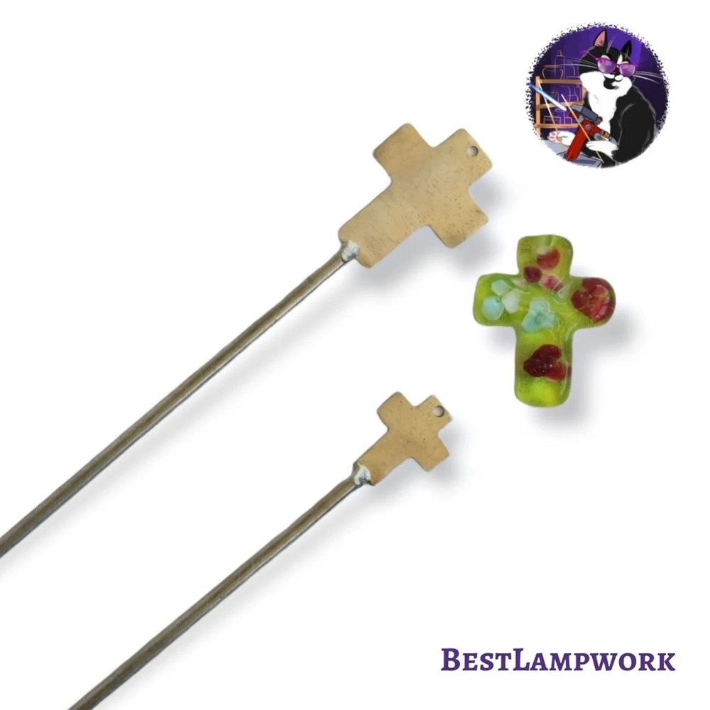 Cross cabochon mandrel - Lampwork Tool