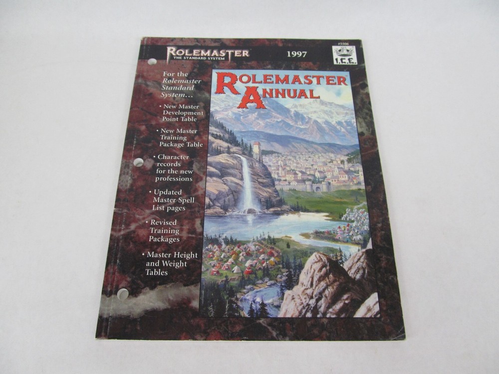 Rolemaster ICE RPG Book Annual 1996 1st Edition 5505