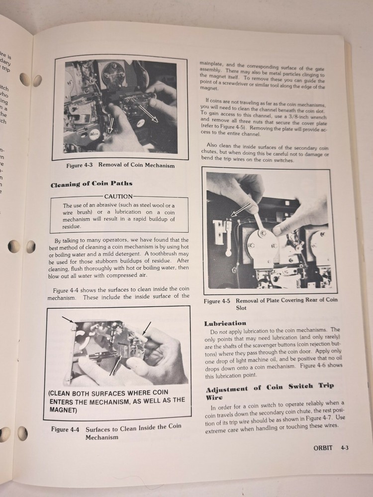 1978 Atari Orbit Arcade Operation, Maintenance & Service Manual Vintage