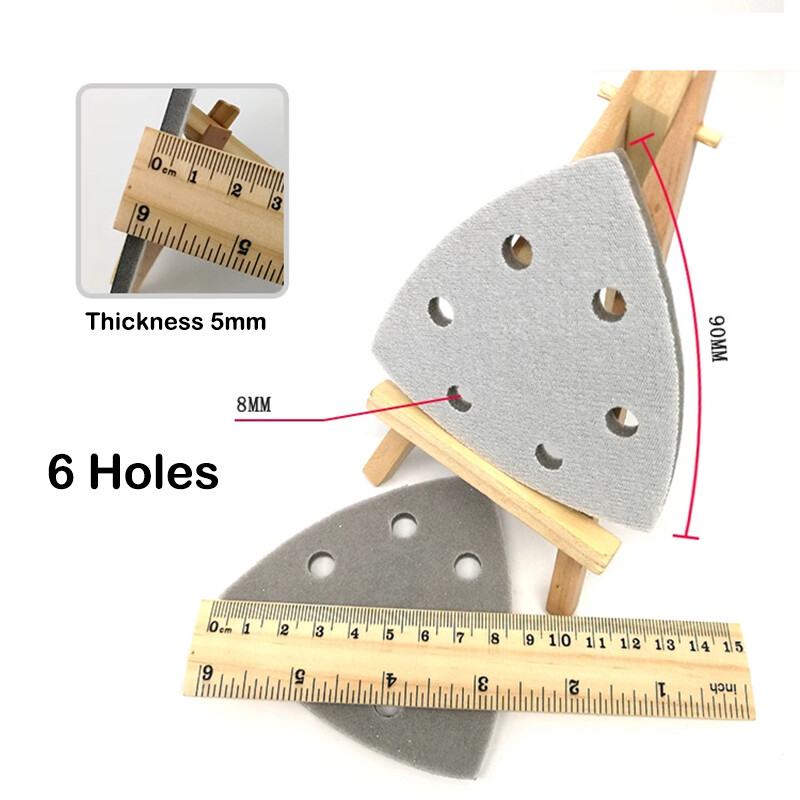 Wet Dry Triangle Sandpaper Hook and Loop Oscillating Tool 300-3000 Mixed Grit